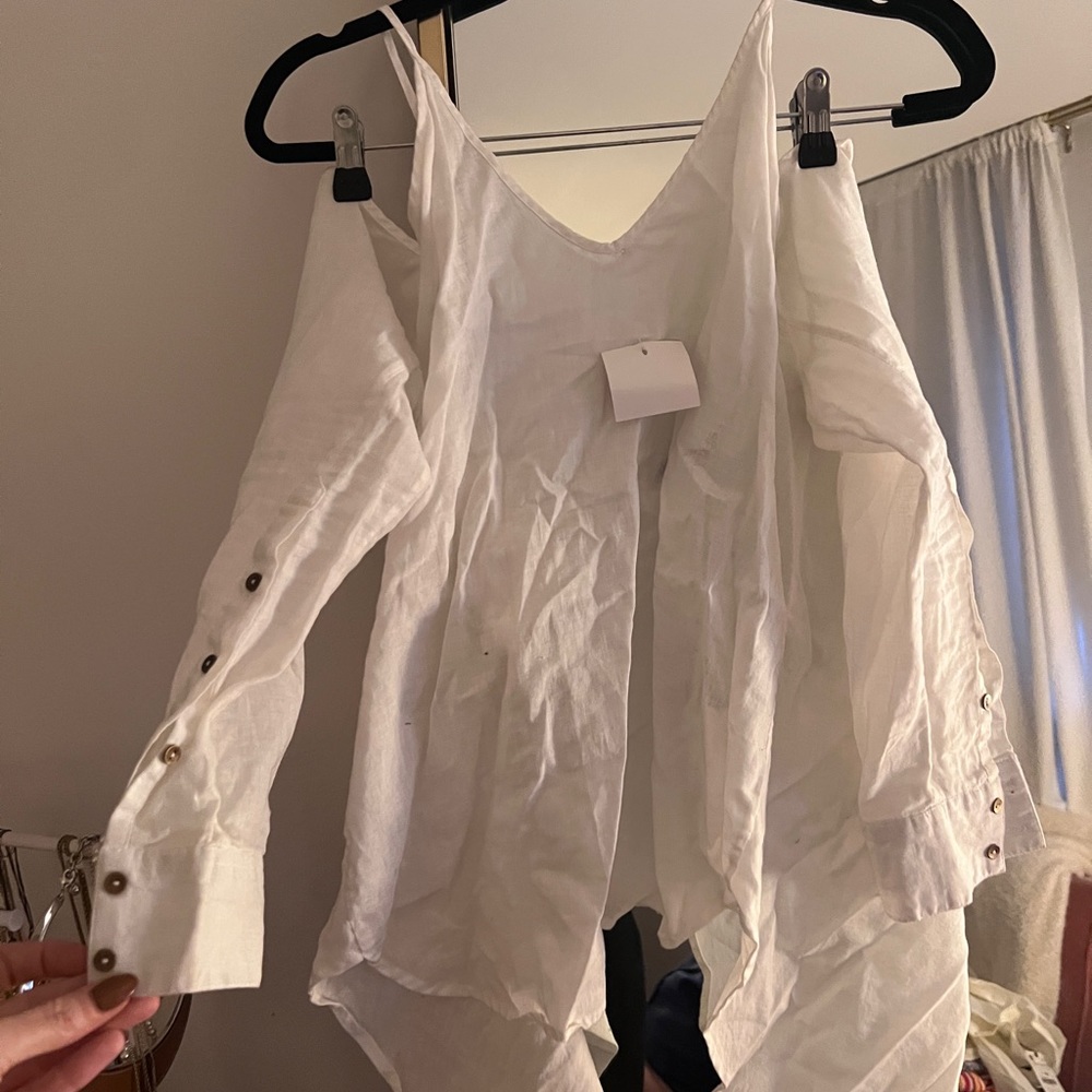 Nicholas Open Back Long Sleeve Top NWT